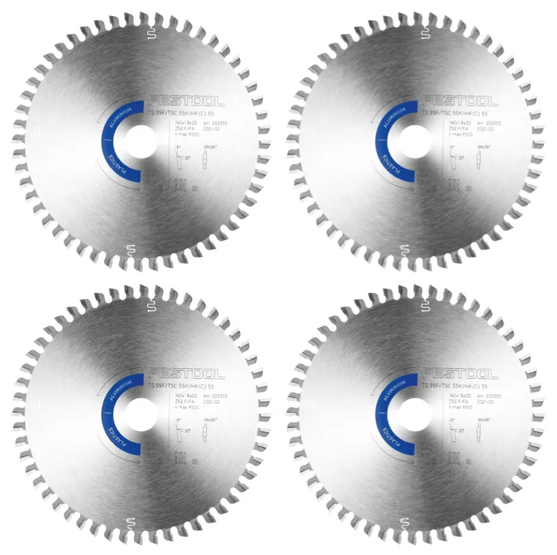 Jetzt Bestellen Festool 4x Kreissägeblatt Aluminium / Plastics HW 160 x 1,8 x 20 mm F/FA52 ( 4x 205555 ) für Tauchsägen TS 55 F, TSC 55 K & Handkreissägen HK 55, HKC 55