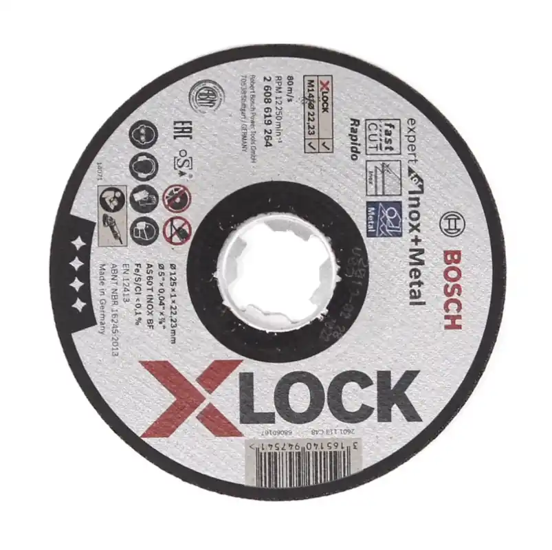 Bosch Expert for Inox & Metal gerade Trennscheiben 50 Stück X-LOCK 125 x 22,23mm ( 50x 2608619264 ) Heißes Angebot
