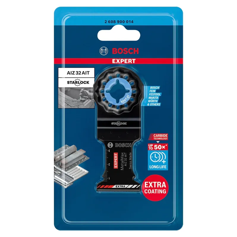 Bosch EXPERT AIZ 32 AIT Tauchsägeblatt Starlock 32 x 40 mm 1 Stk. ( 2608900014 ) für Metall Carbide MetalMax - Nachfolger von 2608662018 Ausverkauf