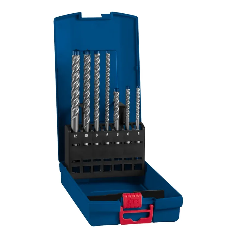Meistverkauft Bosch EXPERT SDS Plus-7X Hammerbohrer Set 5 - 12 mm 7 tlg. ( 2608900195 ) für Beton / Stein - Nachfolger von 2607017502