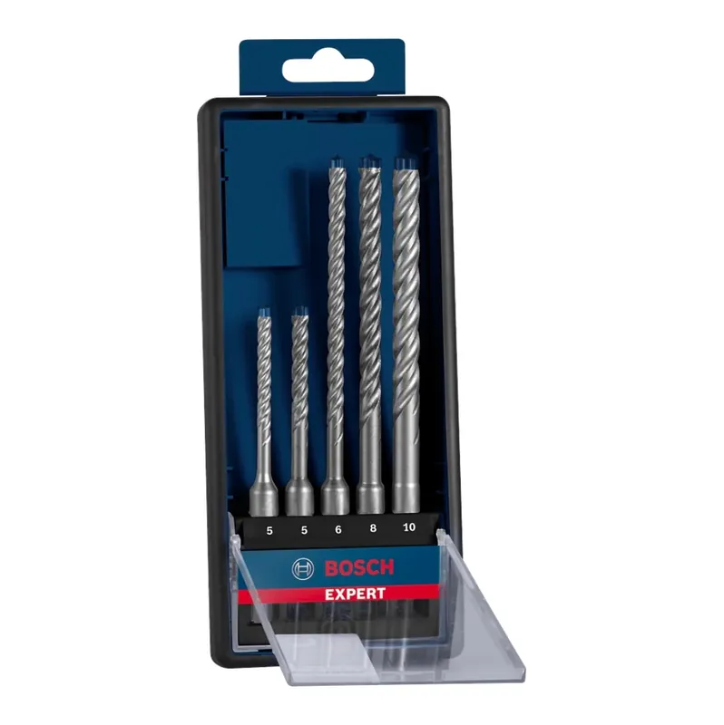 Wochenendangebot Bosch EXPERT SDS Plus-7X Hammerbohrer Set 5 - 10 mm 5 tlg. ( 2608900197 ) für Beton / Stein - Nachfolger von 2608576199