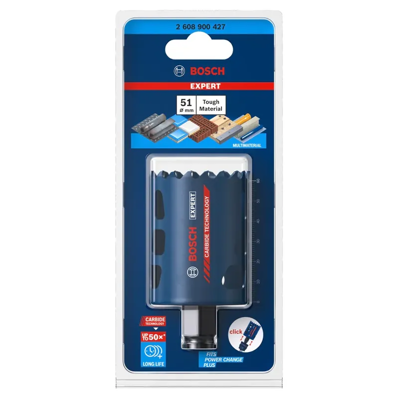 Knallerangebot Bosch EXPERT Tough Material Lochsäge 51 x 60 mm Carbide ( 2608900427 ) Universal - Nachfolger von 2608594171