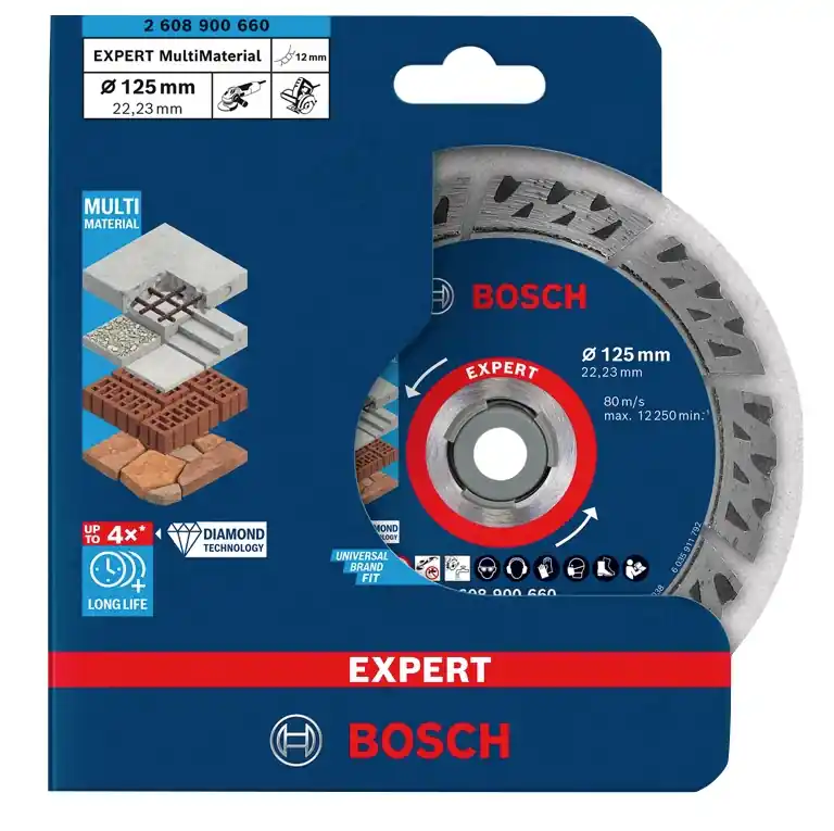 Bosch EXPERT Multi Material Diamant Trennscheibe 125 x 22,23 x 2,2 mm ( 2608900660 ) - Nachfolger von 2608603630 Saisonangebot