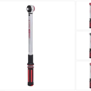 Preisknaller KS TOOLS 1/2" ERGOTORQUEprecision Drehmomentschlüssel 40-200 Nm mit Quick-Lock Drehknopf-Umsteck-Ratschenkopf ( 516.6042 )