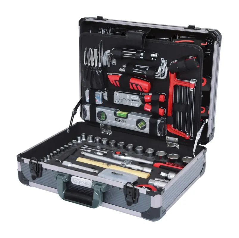 Sonderangebot KS Tools Werkzeug Set 1/4" 1/2" 127 tlg. ( 911.0727 ) Schraubendreher / Hammer / Zange / Wasserwaage / Säge / Ringmaulschlüssel