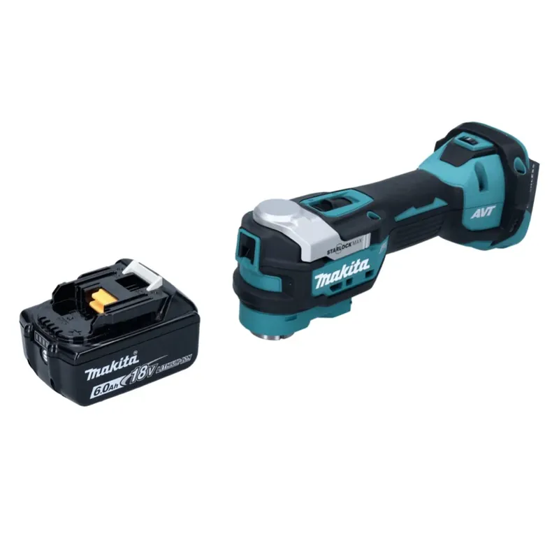 Makita DTM 52 G1 Akku Multifunktionswerkzeug 18 V Starlock Max Brushless + 1x Akku 6,0 Ah - ohne Ladegerät Preisknaller
