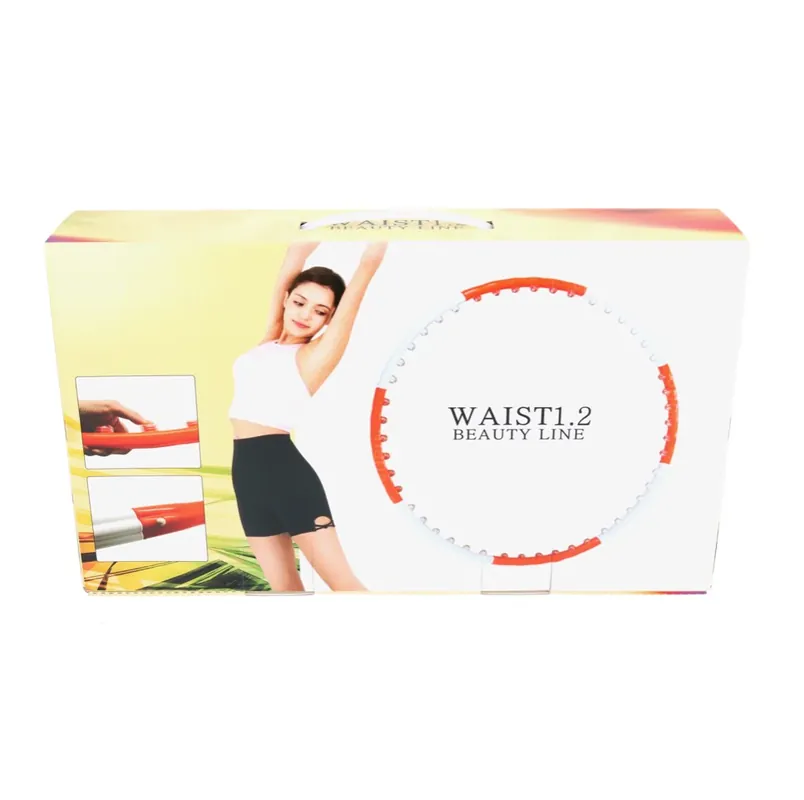 Versand Am Gleichen Tag Naria Waist 1.2 Beauty Line Hula Hoop Reifen Verstellbare Größe weiß / rot