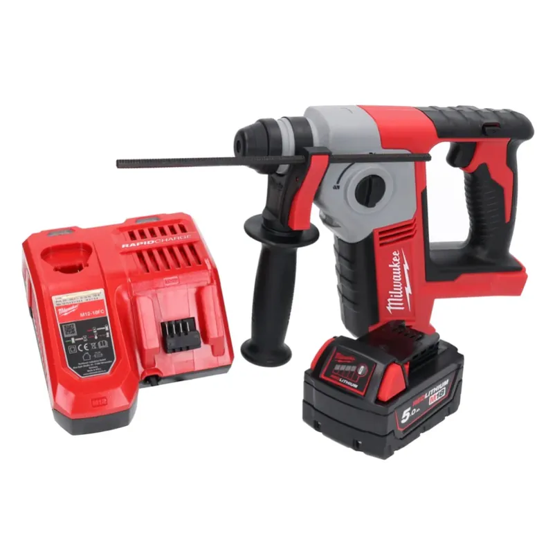 Milwaukee M18 BH-501FC Akku Bohrhammer 18 V 1,2 J SDS plus + 1x Akku 5,0 Ah + Ladegerät Schnäppchen