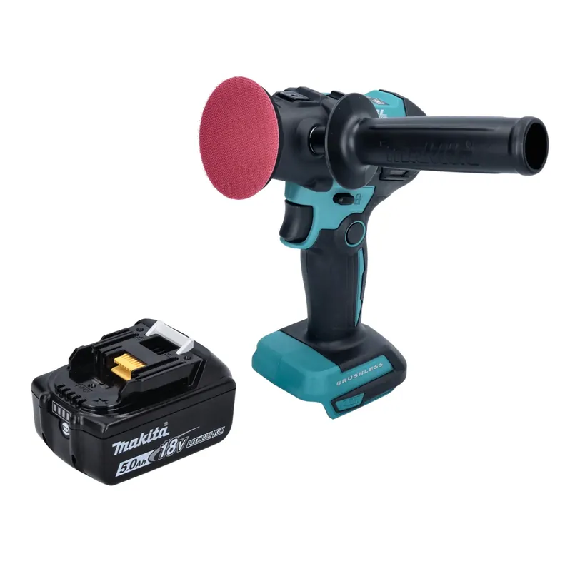 Makita DPV 300 T1 Akku Schleifer Polierer 18 V 50 / 80 mm Brushless + 1x Akku 5,0 Ah - ohne Ladegerät Billig