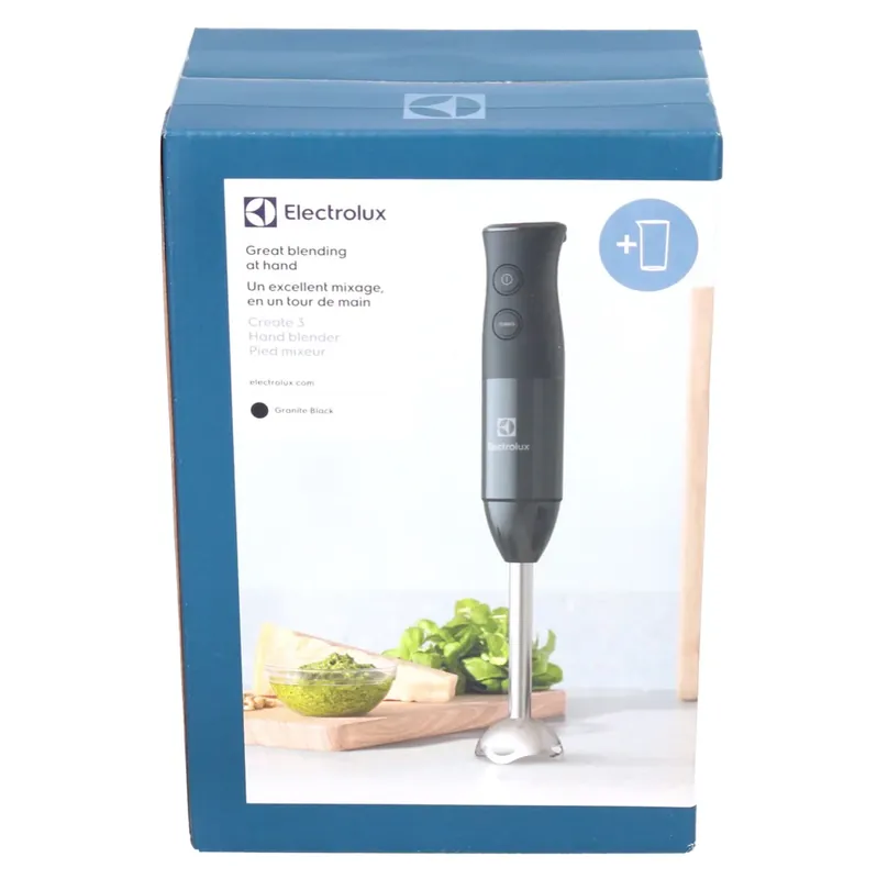 Electrolux E3HB1-4GG Stabmixer 400 W schwarz + 600 ml Messbecher ( 910 003 628 ) Sichere Zahlung