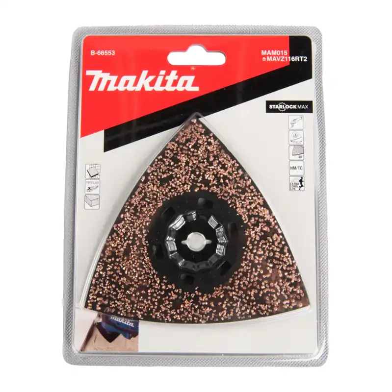 Preis Gesenkt Makita MAM015 HM Deltaplatte 116 mm K20 Starlock Max 4 Stk. ( 4x B-66553 ) extra Long Life