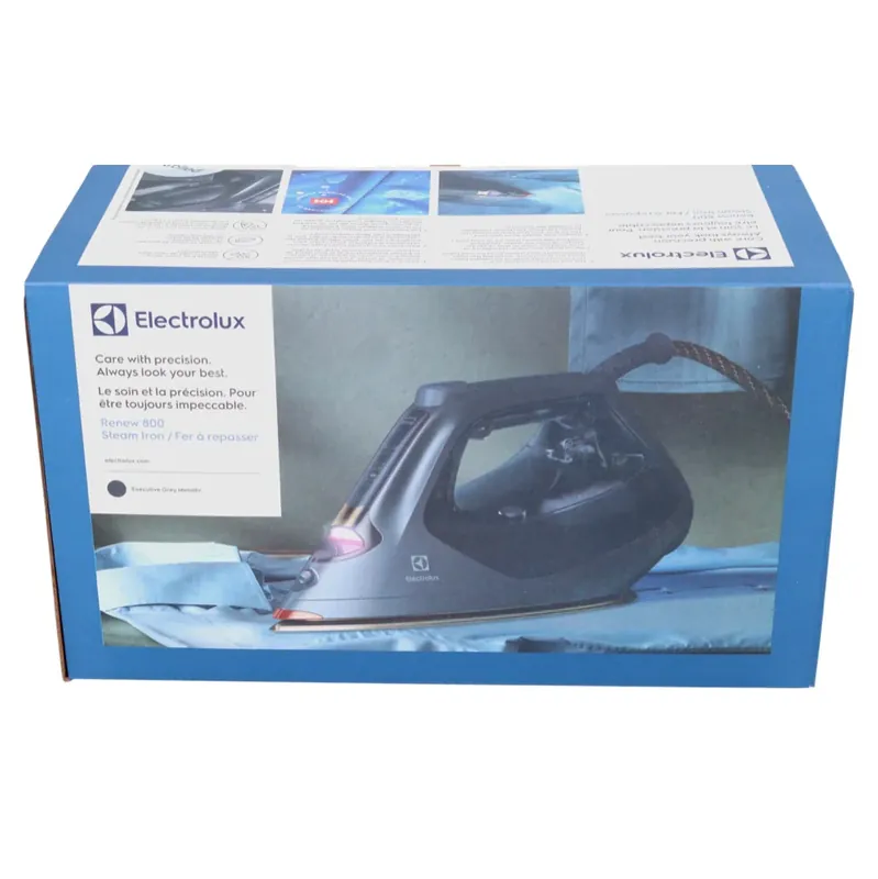 Electrolux E8SI1-8EGM Bügeleisen 2800 W 180 °C Grau ( 910 003 516 ) kratzfeste Sohle Echt