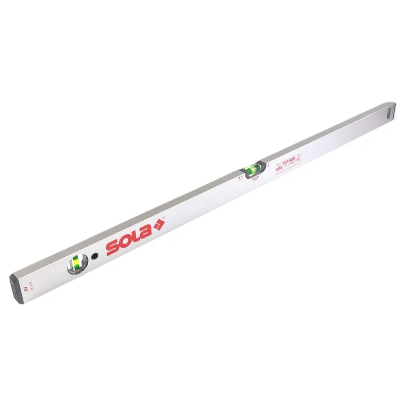 Expressversand SOLA AV 100 Aluminium Rohrprofil Wasserwaage 100 cm zwei Libellen Rutsch Stopper horizontales und vertikales Messen
