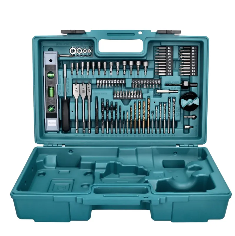 Highlight Makita Transportkoffer Bit Bohrer Wasserwaage Lochsäge 102 tlg. für Akku Schlagschrauber DTD und Schlagbohrschrauber DHP