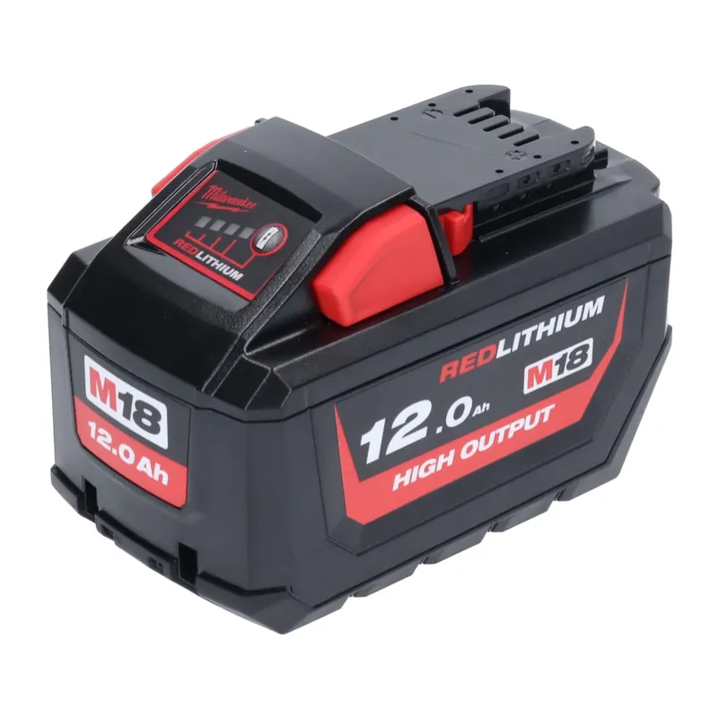 Zertifiziert Milwaukee M18 HB12 High Output 18 V 12,0 Ah / 12000 mAh Li-Ion Akku ( 4932464260 ) mit Ladestandsanzeige