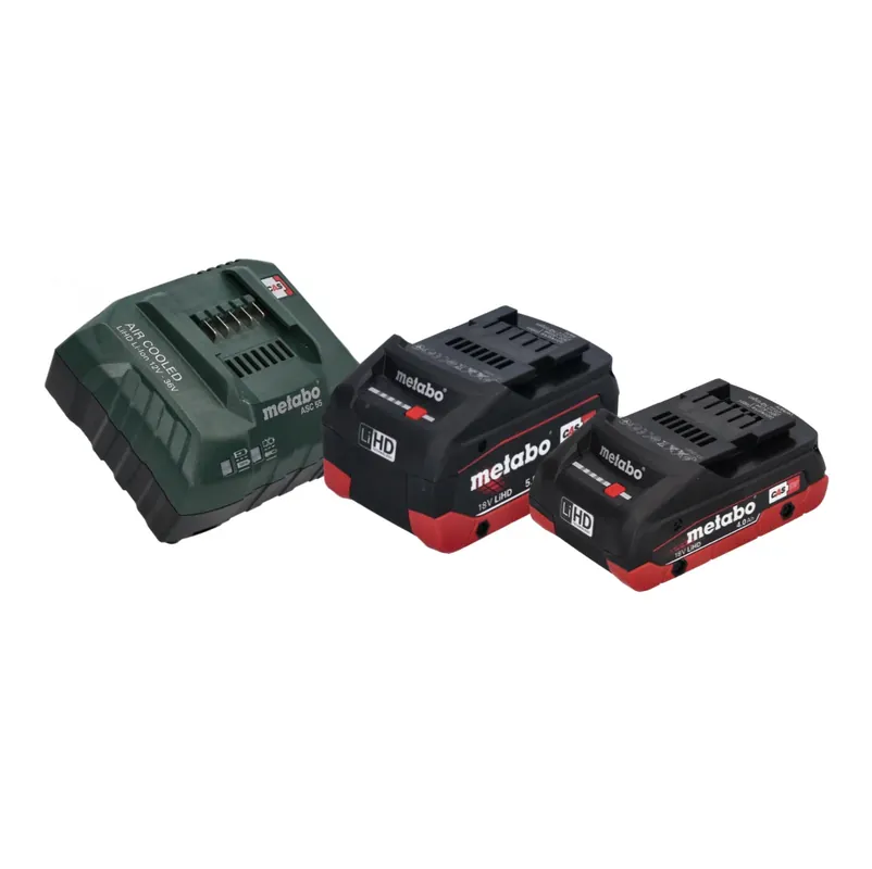 Nur Für Kurze Zeit Metabo Basis Set 1x LiHD Akku 4,0 Ah 18 V CAS Li-Ion Akku + 1x LiHD Akku 5,5 Ah + Ladegerät ASC 55 ( 685160000 )