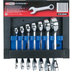 Letzte Chance KS TOOLS CHROMEplus Ringmaulschlüssel-Satz, kurz, 7-tlg ( 518.0040 )