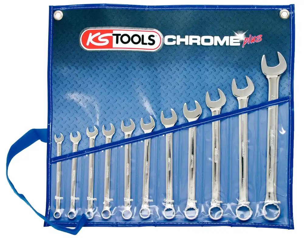 KS TOOLS CHROMEplus Ringmaulschlüssel-Satz, abgewinkelt, 11-tlg ( 518.0641 ) Finale Aktion