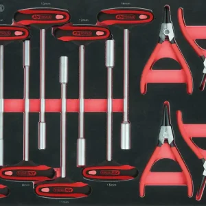 Highlight KS TOOLS Sicherungszangen und T-Griff-Satz, 12-tlg, 1/1 Systemeinlage ( 711.0012 )