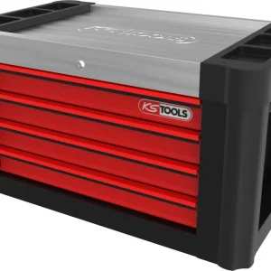 KS TOOLS PERFORMANCEplus P10TC SCHWARZ/ROT Werkstattwagenaufsatz mit 4 Schubladen ( 873.0004 ) Schneller Versand
