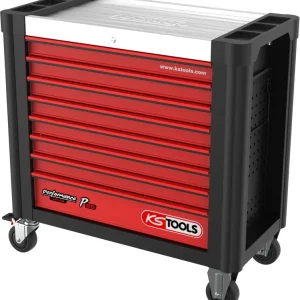 KS TOOLS PERFORMANCEplus P25 SCHWARZ/ROT Werkstattwagen mit 8 Schubladen ( 873.3008 ) Markenprodukt