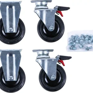 KS TOOLS Rollen-Satz zu PERFORMANCEplus Werkstattwagen inkl. Schrauben ( 873.5008-R014P ) Knallerangebot