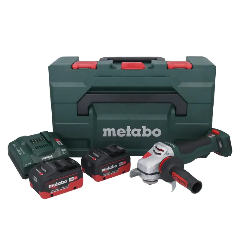 Metabo WPBA 18 LTX BL 15-125 Quick DS Akku Winkelschleifer 18 V 125 mm Brushless + 2x Akku 8,0 Ah + Ladegerät + metaBOX Günstig