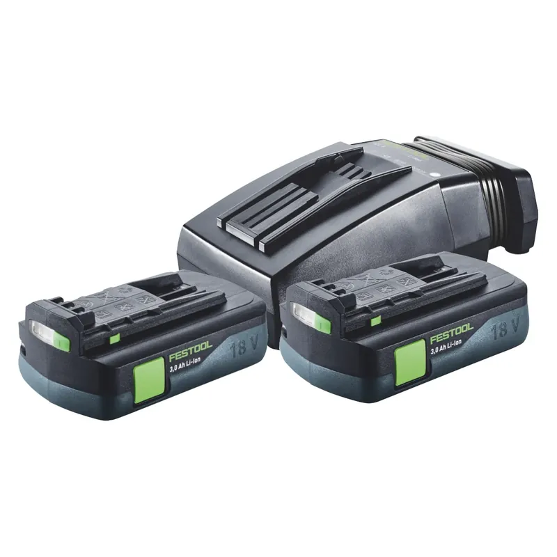 Festool Energie Set 2x BP 18 Li 3,0 C Akku 18 V 3,0 Ah / 3000 mAh Li-Ion ( 2x 577658 ) + TCL 6 Ladegerät ( 201135 ) Preiswert