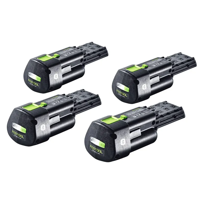 Festool Akku Set 4x BP 18 Li 3,0 Ergo I Akku 18 V 3,0 Ah / 3000 mAh Li-Ion ( 4x 577704 ) mit Ladestandanzeige Preis Gesenkt