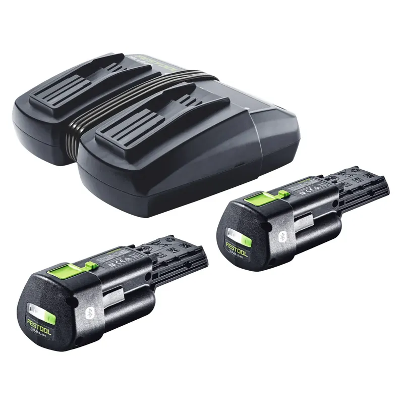 Jetzt Bestellen Festool Energie Set 2x BP 18 Li 3,0 Ergo I Akku 18 V 3,0 Ah / 3000 mAh Li-Ion ( 2x 577704 ) + TCL 6 DUO Doppel Ladegerät ( 577017 )