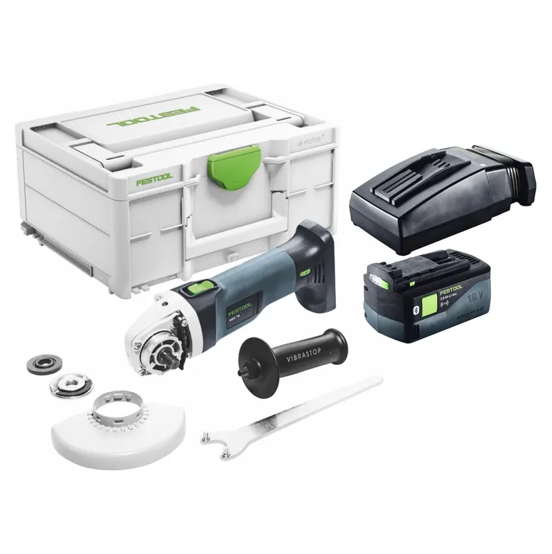 Preis Gesenkt Festool AGC 18-125 EB-Basic Akku Winkelschleifer 18 V 125 mm Brushless + 1x Akku 5,0 Ah + Ladegerät + Systainer