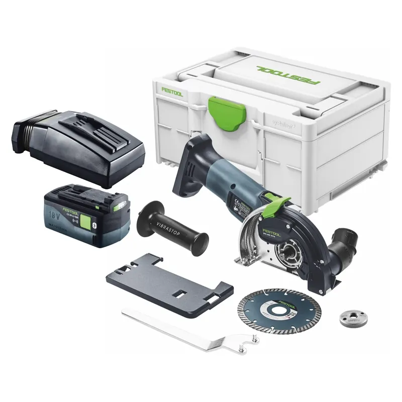 Festool DSC-AGC 18-125 FH EB-Basic Akku Freihandtrennsystem 18 V 125 mm Brushless + 1x Akku 5,0 Ah + Ladegerät + Systainer Versand Am Gleichen Tag