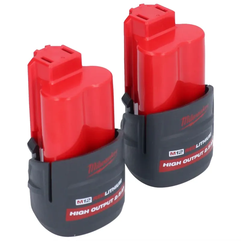 Milwaukee Akku Set 2x M12 HB2.5 High Output 12 V 2,5 Ah / 2500 mAh Li-Ion Akku ( 2x 4932480164 ) Sonderangebot