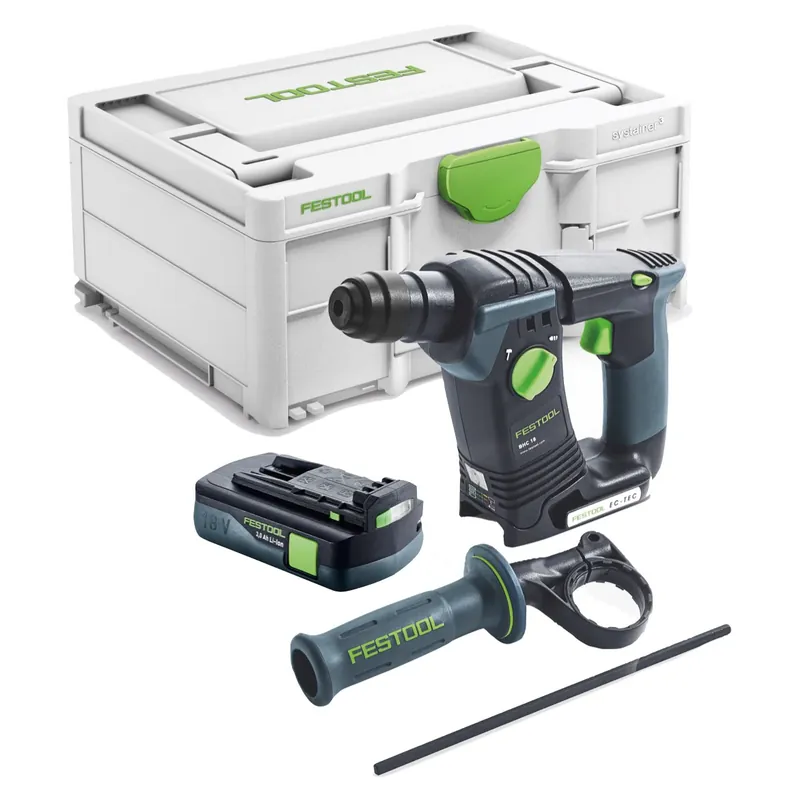 Ausverkauf Festool BHC 18-Basic Akku Bohrhammer 18 V 1,8 J SDS Plus Brushless + 1x Akku 3,0 Ah + Systainer - ohne Ladegerät