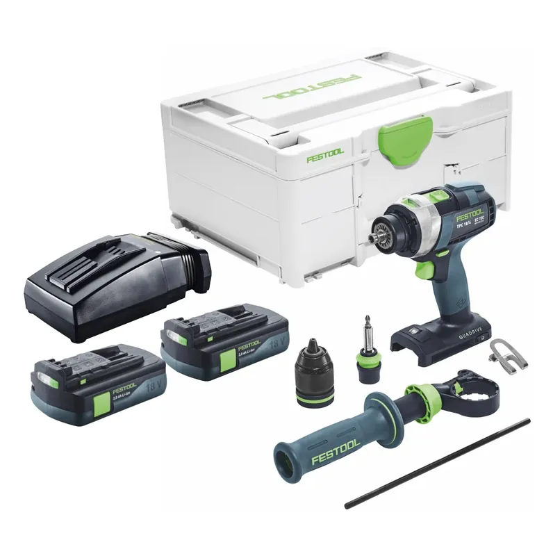 Top-Preis Festool TPC 18/4 I-Basic Akku Schlagbohrschrauber 18 V 75 Nm Brushless + 2x Akku 3,0 Ah + Ladegerät + Systainer