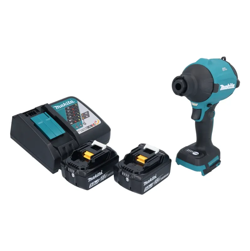 Preiswert Makita DAS 180 RT Akku Gebläse 18 V Brushless + 2x Akku 5,0 Ah + Ladegerät