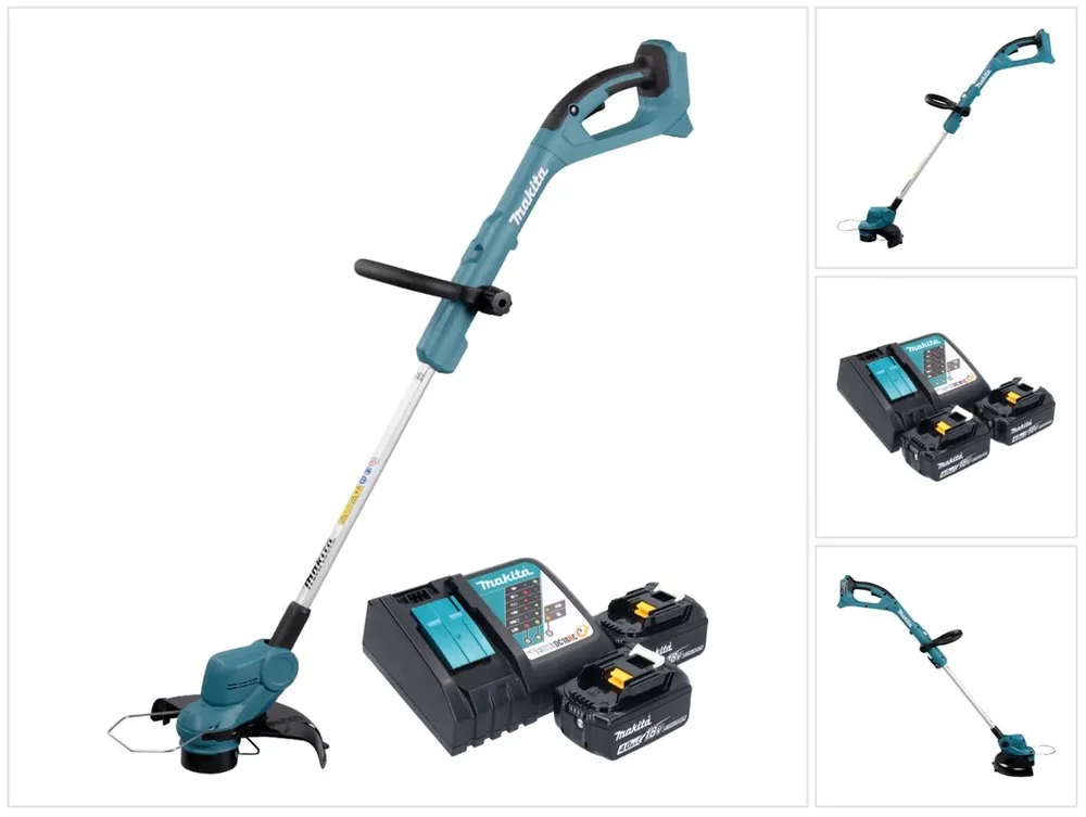 Makita DUR 193 RM Akku Rasentrimmer 18 V 260 mm + 2x Akku 4,0 Ah + Ladegerät Sichere Zahlung