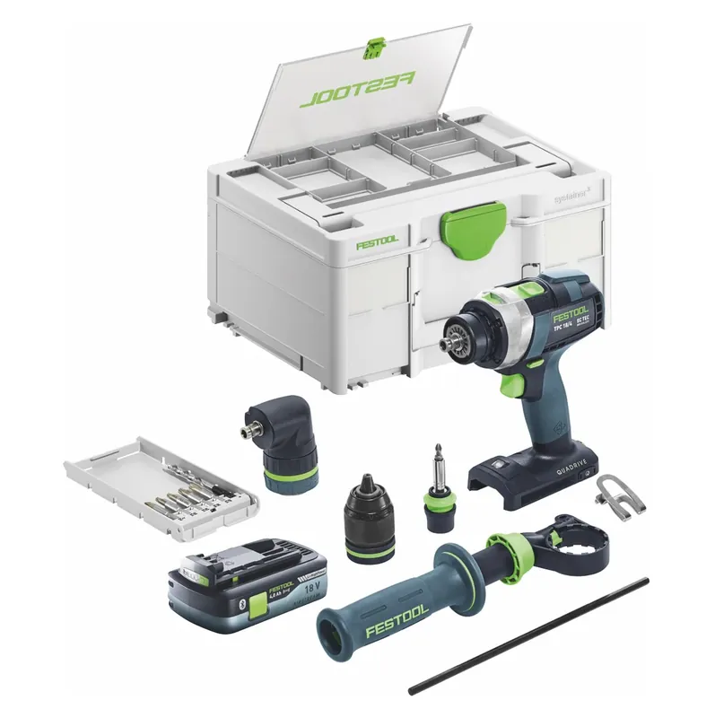 Direktkauf Festool TPC 18/4 I-Basic-Set Akku Schlagbohrschrauber 18 V 75 Nm Brushless + 1x Akku 4,0 Ah + Systainer - ohne Ladegerät