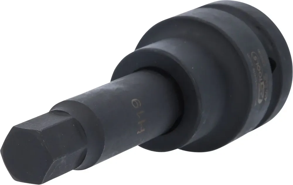 KS TOOLS 1" Kraft-Bit-Stecknuss Innensechskant, lang, 19mm ( 450.0492 ) Neu