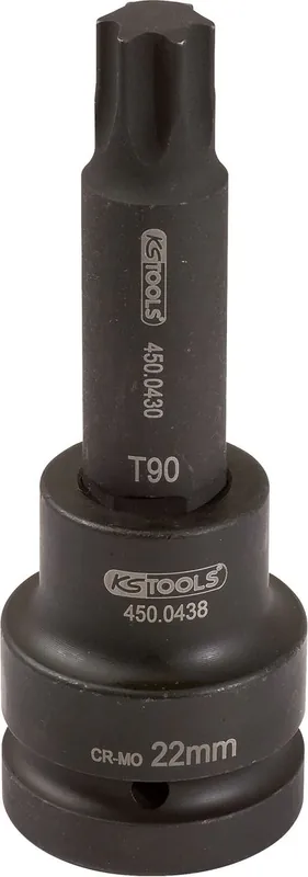 KS TOOLS 1" Kraft-Bit-Stecknuss Torx, lang, T90 ( 450.0474 ) Sonderangebot