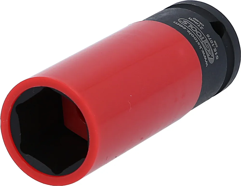 Kracherpreis KS TOOLS 1/2" Alu-Felgen Kraft-Stecknuss robust, lang, 21mm ( 515.1076 )