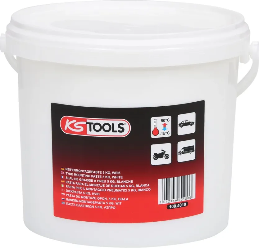 Saisonangebot KS TOOLS Reifenmontagepaste 5 kg, weiß ( 100.4010 )