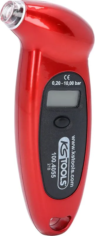 KS TOOLS Digitaler Reifendruckmesser, 0,20 - 10,0 bar ( 100.4055 ) Solange Der Vorrat Reicht