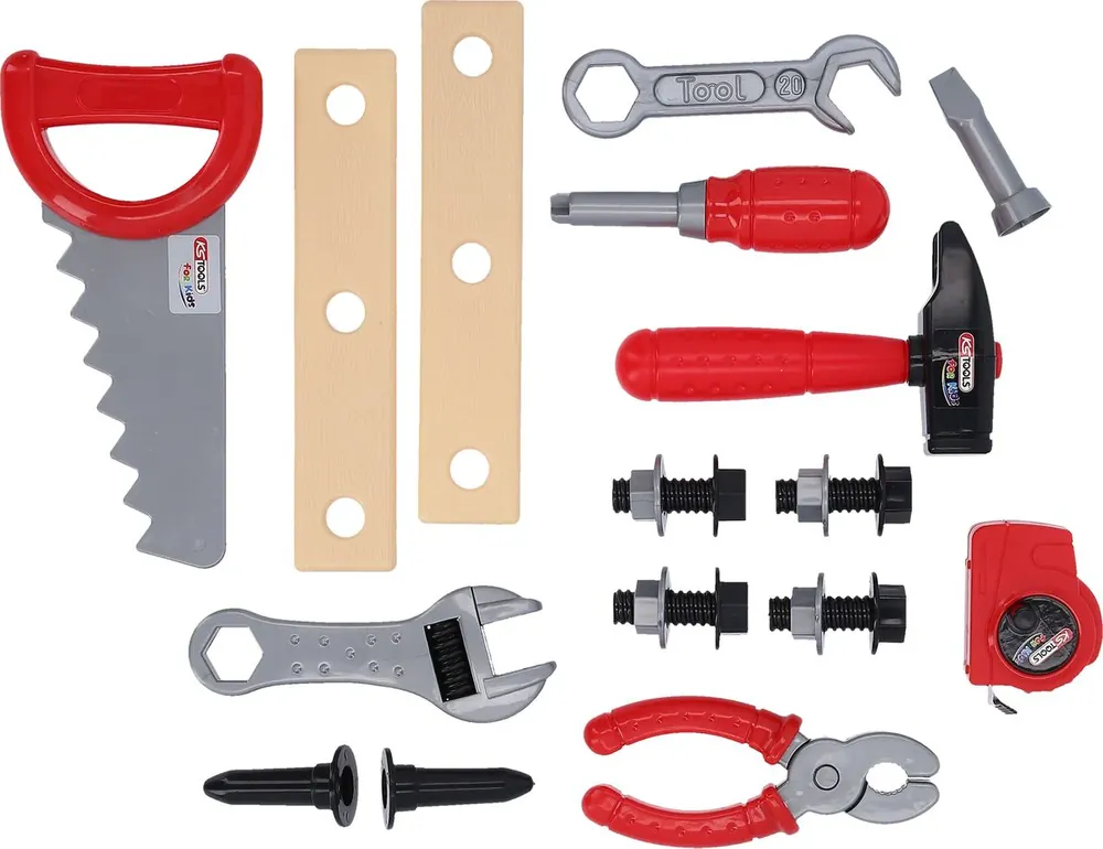KS TOOLS Kinder Werkzeug-Satz mit Werkzeugkoffer, 21-tlg ( 100203 ) Jetzt Bestellen