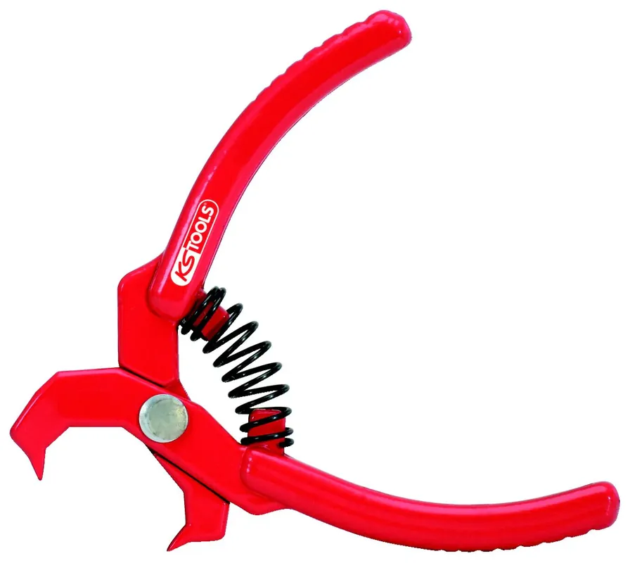 Markenprodukt KS TOOLS Niet-Lösezange, rot, abgewinkelt, 100mm ( 115.1097 )