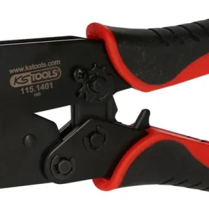 KS TOOLS Crimpzange für isolierte Kabelschuhe und Endverbinder mit Schrumpfschlauch ( 115.1485 ) Markenprodukt