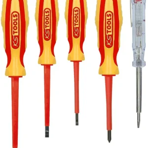 Preis Gesenkt KS TOOLS ERGOTORQUE VDE Schraubendreher-Satz, PH+Schlitz, 5-tlg ( 117.0540 )