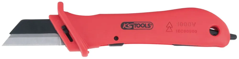 KS TOOLS Kabelmesser mit Schutzisolierung und auswechselbarer Klinge, 189mm ( 117.1148 ) Rabatt