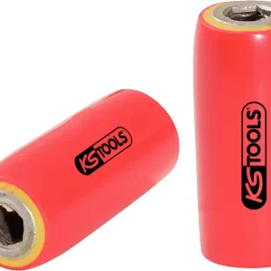 KS TOOLS 3/8" Bithalter mit Schutzisolierung für 1/4" Bits ( 117.2313 ) Saisonangebot