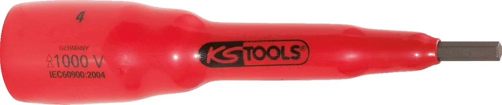 Wochenendangebot KS TOOLS 3/8" Bit-Stecknuss mit Schutzisolierung für Innensechskant-Schrauben, 10mm,270mm lang ( 117.3878 )